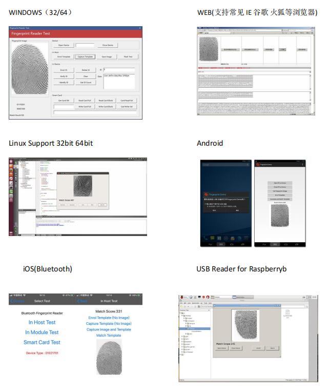 EST-FP1500指纹采集仪模块